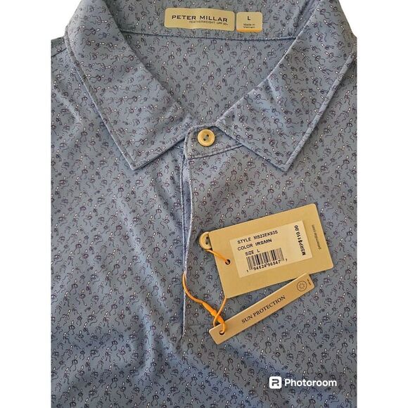 Peter Millar Other - Peter Millar Crown Sport Featherweight Go With The Float Polo Man Size L
